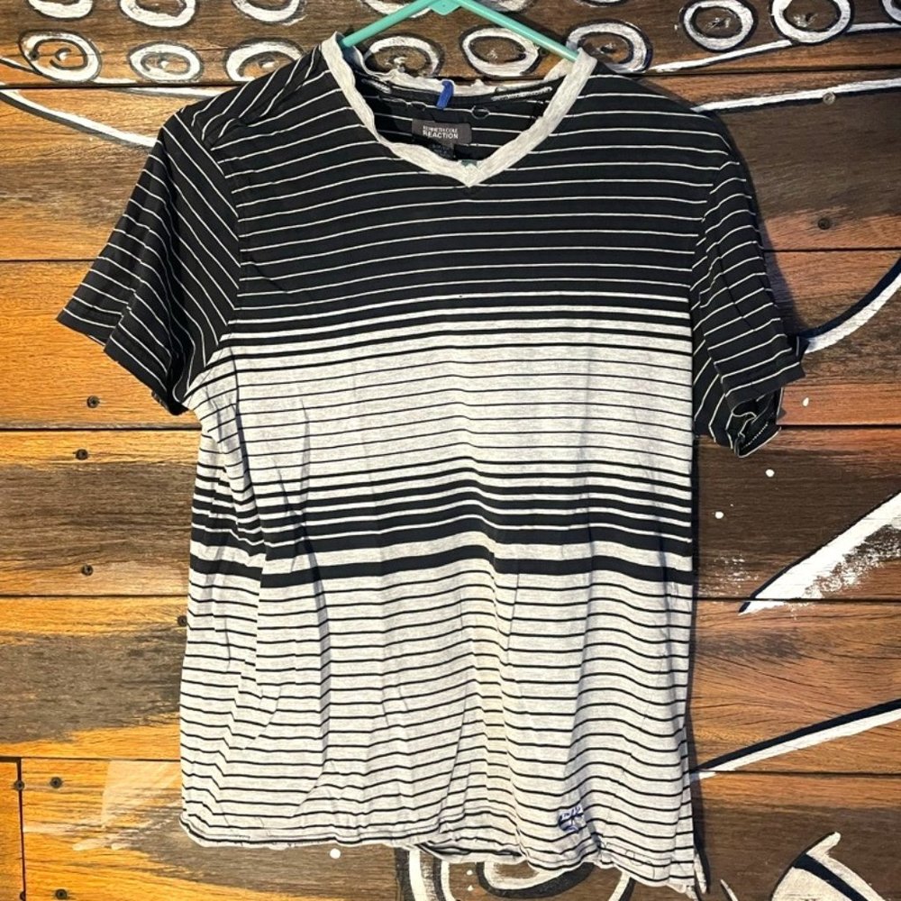 Striped V-Neck T-Shirt